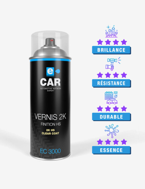Vernis ECAR EC3000 anti-rayures en aérosol de 400ml